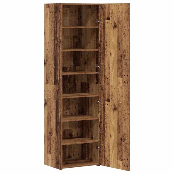 vidaXL Haut Armoire 2 pcs Bois ancien 50 x 42,5 x 185 cm