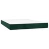 vidaXL Sommier &agrave; lattes de lit et matelas Vert fonc&eacute; 140x190cm Velours