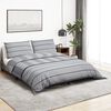 vidaXL Ensemble de housse de couette Gris 200x220 cm Coton