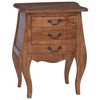 vidaXL Coffre de rangement 48 x 35 x 64 cm Bois de Mahogany Massif