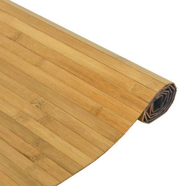 vidaXL Tapis rectangulaire naturel 60x100 cm bambou