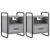 vidaXL Cabinet de chevet suspendu 2 pc Sonoma gris 40 x 30 x 50 cm