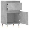 vidaXL Buffets 2 pcs gris b&eacute;ton 40x35x70 cm bois d'ing&eacute;nierie