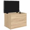 vidaXL Banc de rangement Ch&ecirc;ne Sonoma 62x42x45 cm Bois d'ing&eacute;nierie