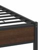 vidaXL Cadre de lit sans matelas ch&ecirc;ne marron 150x200 cm