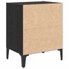 vidaXL Cabinet de chevet 2 pcs Ch&ecirc;ne noir 40 x 30 x 50 cm