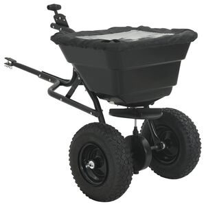 vidaXL &Eacute;pandeur Noir 53 x 108 x 74 cm PVC et Acier