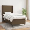 vidaXL Sommier &agrave; lattes de lit avec matelas Marron fonc&eacute; 90x190 cm