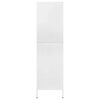 vidaXL Garde-robe Blanc 90x50x180 cm Acier