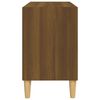 vidaXL Meuble TV avec pieds en bois massif Chêne marron 69,5x30x50 cm