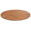 vidaXL Dessus de table rond Marron clair &Oslash;60x1,5 cm Bois ch&ecirc;ne trait&eacute;