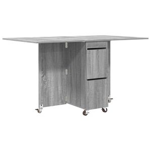 vidaXL Table &agrave; d&icirc;ner 2 pcs 140 x 80 x 77 cm Bois d'ing&eacute;nierie