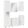 vidaXL Ensemble de mobilier de salle de bain TULUM 5 pc Blanc brillant