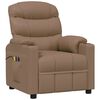vidaXL Fauteuil de massage Cappuccino Similicuir