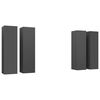 vidaXL Meubles TV 4 pcs Gris 30,5x30x110 cm Bois d'ing&eacute;nierie