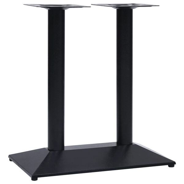 vidaXL Pied de table de bistro noir 70x40x72 cm fonte