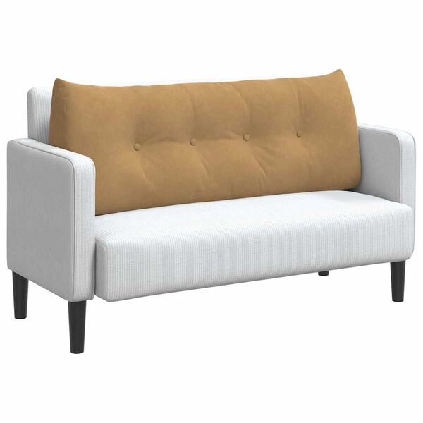 vidaXL Coussin de Dos Marron 120 x 24 x 50 cm Velours