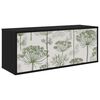 vidaXL Meuble TV mural GOTHA 102 x 33 x 40 cm Ch&ecirc;ne noir