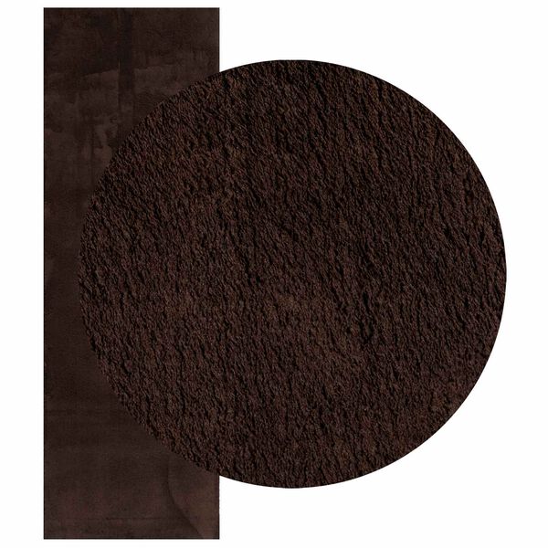 vidaXL Tapis de surface Rectangulaire HUARTE Marron 250 x 80 cm