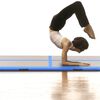 vidaXL Tapis gonflable de gymnastique avec pompe 400x100x10cm PVC Bleu