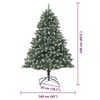 vidaXL Sapin de No&euml;l artificiel Vert 240 cm PVC, plastique et acier