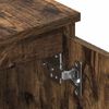 vidaXL Meuble TV Chêne fumé 140x40x35,5 cm Bois d'ingénierie