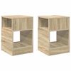vidaXL Table d'appoint 2 pc Ch&ecirc;ne Sonoma 30,5 x 30 x 45 cm