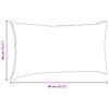 vidaXL Coussins de canap&eacute; 2 pcs Blanc 80 x 40 cm tissu