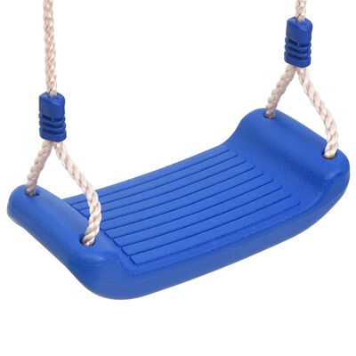 vidaXL Siège de balançoire avec échelle de corde bleu 37x15 cm PE
