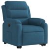 vidaXL Fauteuil inclinable &eacute;lectrique bleu velours