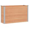 vidaXL Jardini&egrave;re sur&eacute;lev&eacute;e Marron 150 x 50 x 91 cm WPC et Aluminium