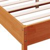 vidaXL Cadre de lit sans matelas cire marron 160x200cm bois pin massif