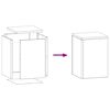 vidaXL Support de Plante 2 pcs Rouill&eacute; 24 x 24 x 35 cm Acier patin&eacute;