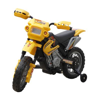 vidaXL Moto pour enfants jaune et noir