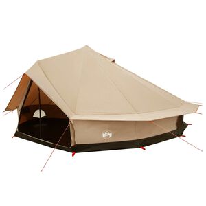 vidaXL Tente familiale Cr&egrave;me 12-Personnes Polycoton
