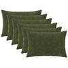 vidaXL Housse de coussin 6 pcs HEERLEN Vert 30 x 50 cm