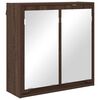 vidaXL Armoire Miroir de Salle de Bain Ch&ecirc;ne brun 60 x 20 x 60 cm