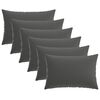 vidaXL Housse de coussin 6 pcs HEERLEN Anthracite 50 x 70 cm Polyester