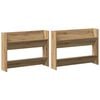 vidaXL Cabinet &agrave; chaussures 2 pc 81 x 18 x 60 cm Bois d'ing&eacute;nierie