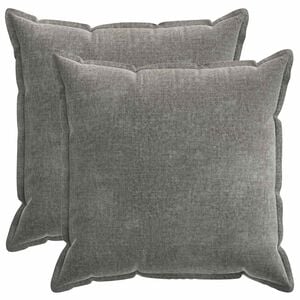 vidaXL Housse de coussin 2 pcs HOUTEN Gris fonc&eacute; 70 x 70 cm