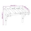 vidaXL Auvent de porte 150x100x100 cm Bois de pin solide
