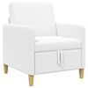 vidaXL Sofa avec rangement Blanc 72 x 78 x 87 cm Polyester