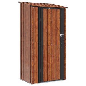 vidaXL Cabanons de jardin Marron 103 x 74 x 200 cm M&eacute;tал
