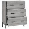 vidaXL Buffet sonoma gris 69,5x34x90 cm bois d'ing&eacute;nierie