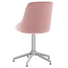 vidaXL Chaise pivotante de salle &agrave; manger Rose Velours