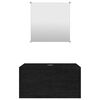 vidaXL Ensemble de meubles salle de bain 2 pcs noir bois d'ingénierie