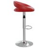 vidaXL Tabouret de bar Rouge bordeaux Similicuir