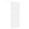 vidaXL Porte coulissante ORKDAL 93 x 232 cm Bois d'ing&eacute;nierie Blanc