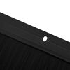 vidaXL Brosses d'&eacute;tanch&eacute;it&eacute; pour porte &agrave; visser 2 pcs Noir 100 cm