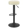 vidaXL Tabourets de bar lot de 2 crème velours